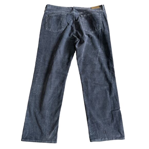 Cremieux Premium Denim DarkGray Corduroy Straight Leg Pants, Size 40x30 - Picture 2 of 7